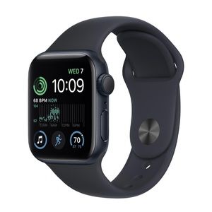 Apple Watch SE 2nd Gen 40mm with midnight aluminum case & sport band